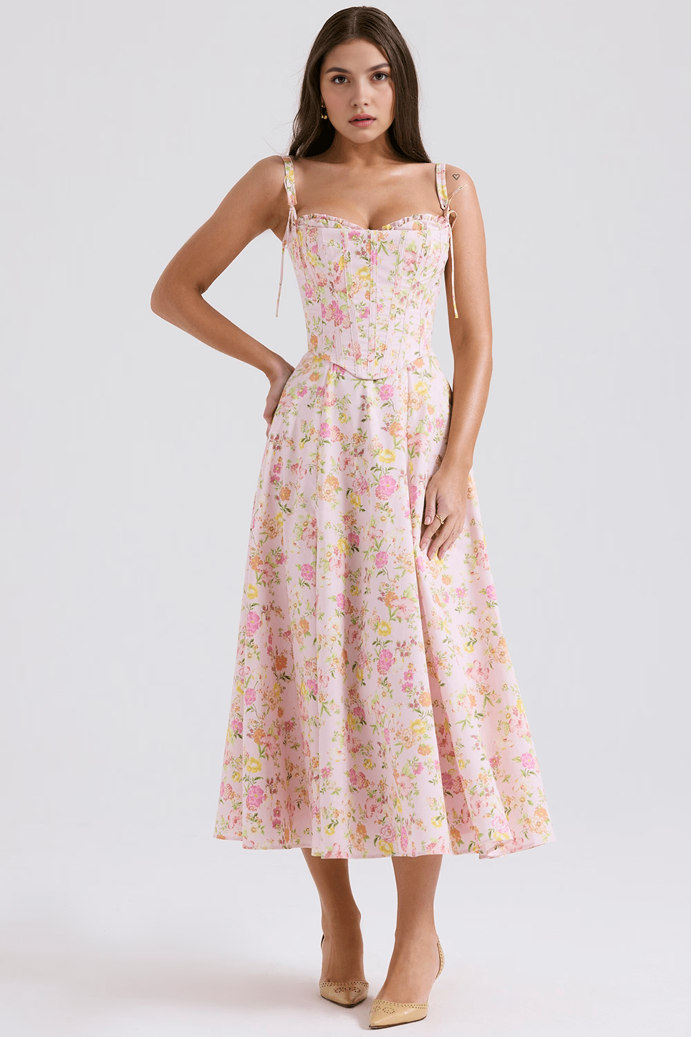 Anna Midi Dress + Removable Corset